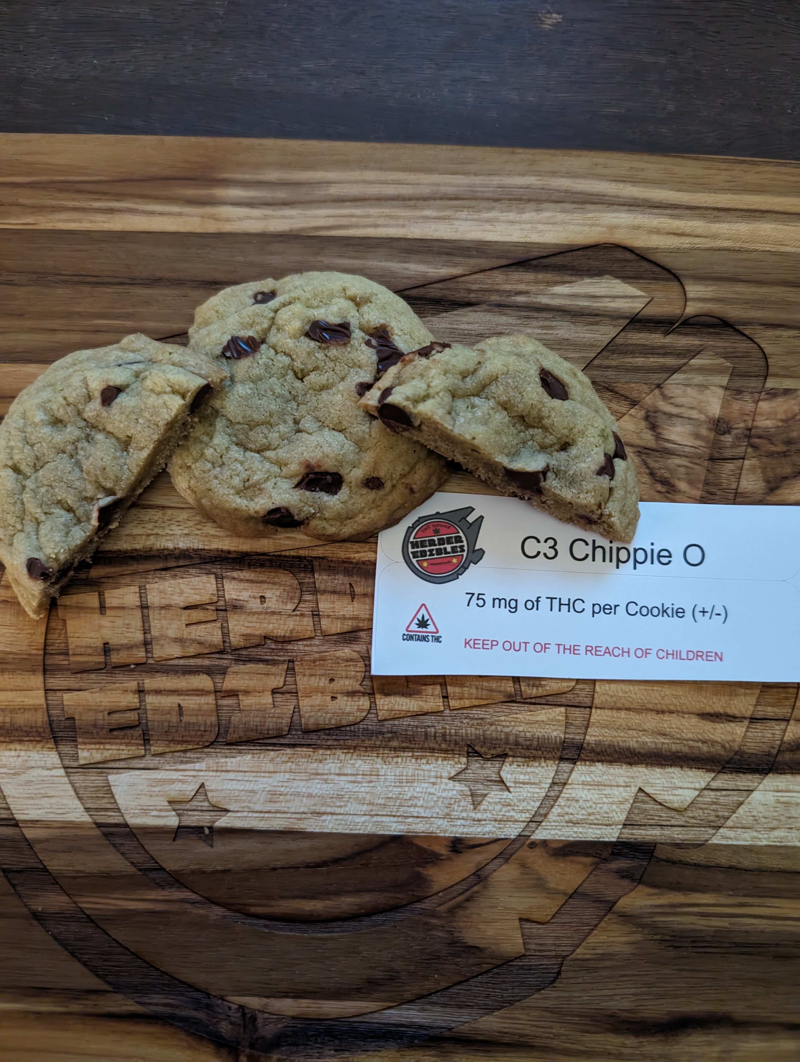 C3 Chippie O Cookies - THC-Infused Chocolate Chip Cookies