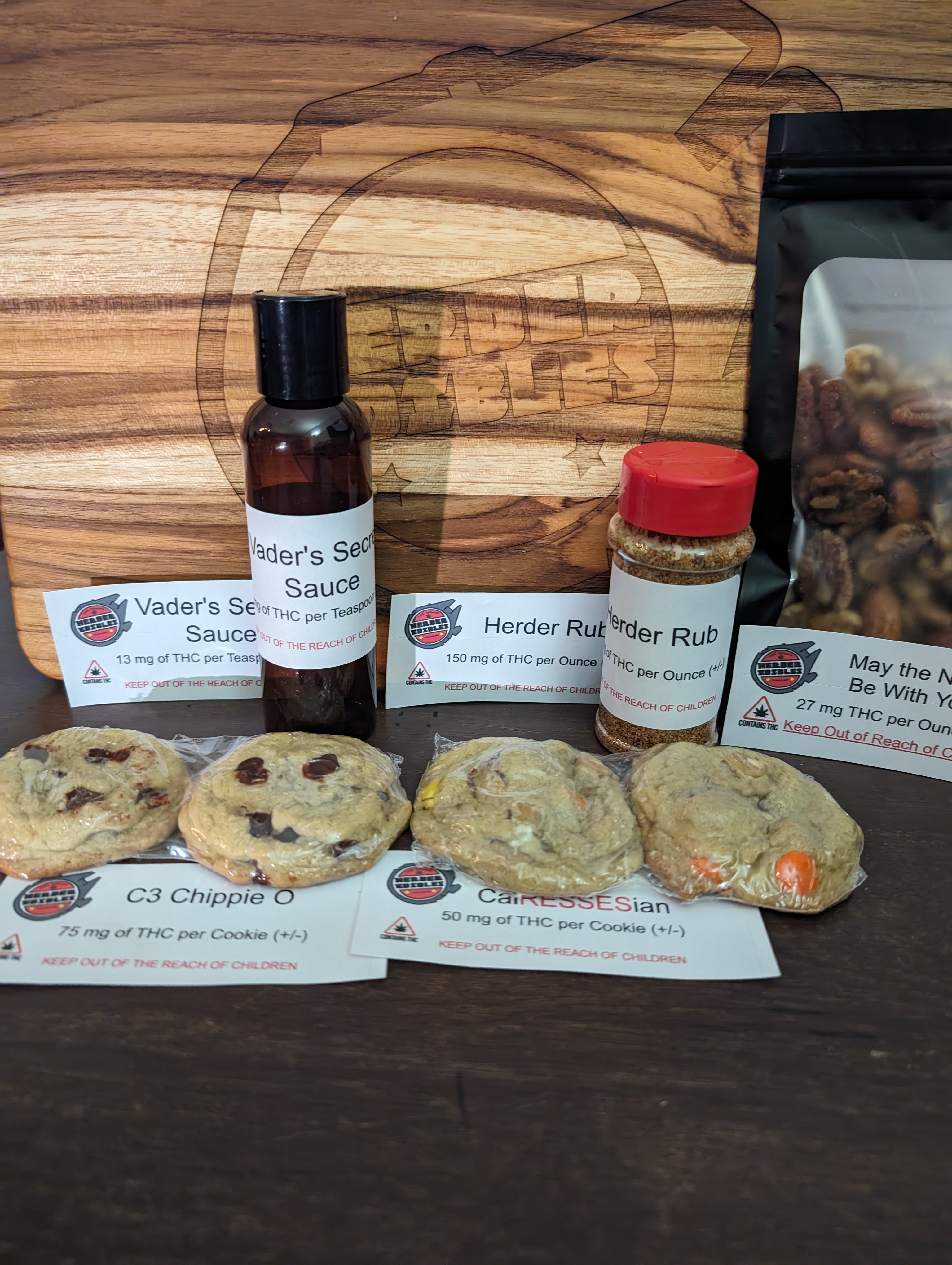 Cantina Special Pack with Herder Rub, Vader's Sauce, and choice of cookies or nuts